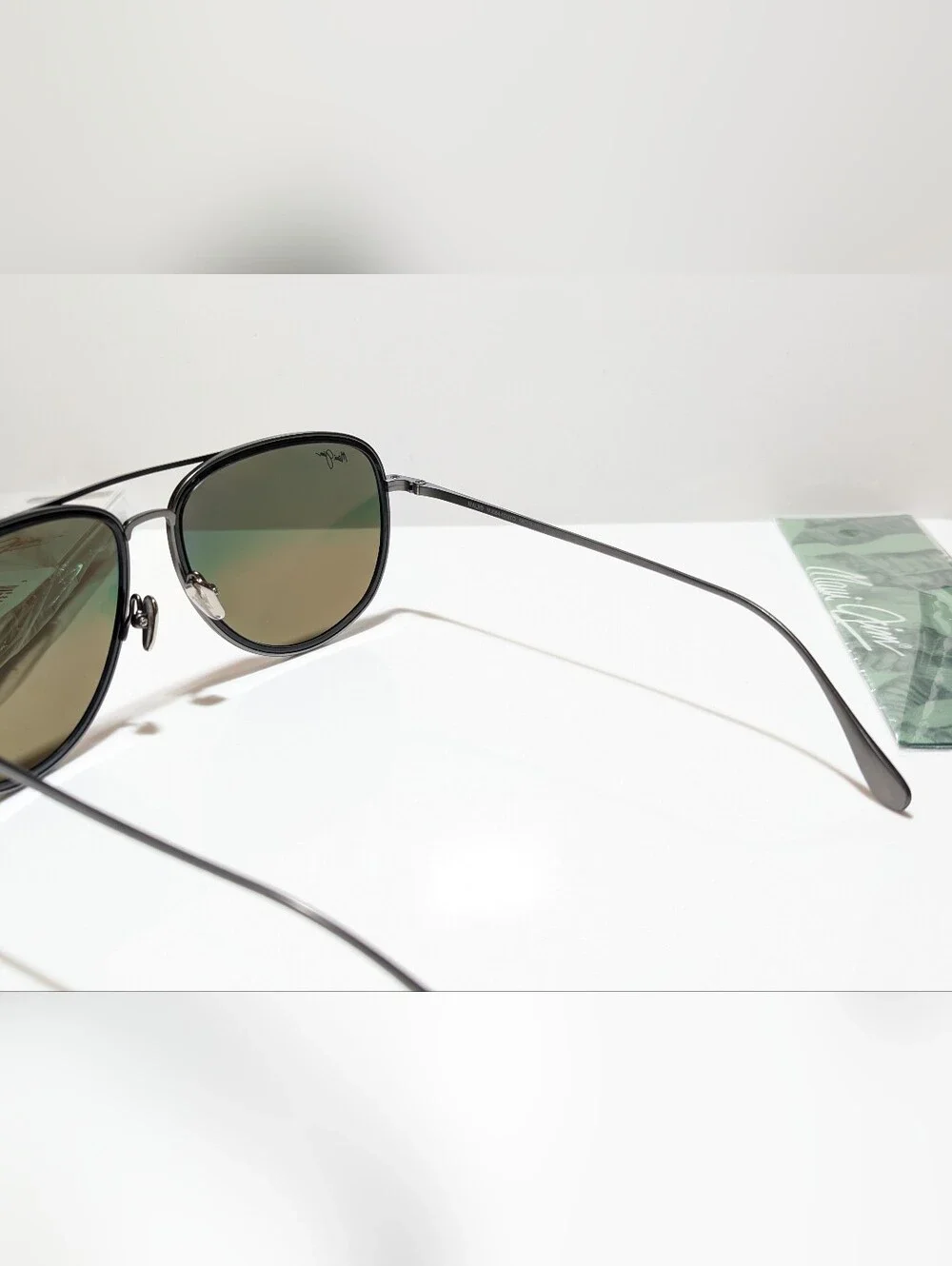 NEW Maui Jim Fair Winds Dark Gunmetal Polarized Hawaii Lava Sunglass RM554-02UTD